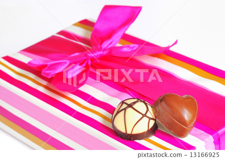 Chocolate candies and gift box 13166925