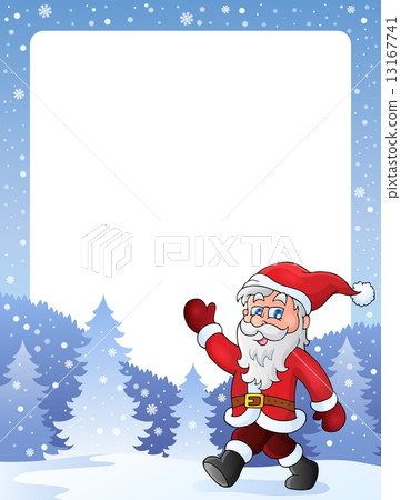 Frame with Santa Claus theme 2 - Stock Illustration [13167741] - PIXTA