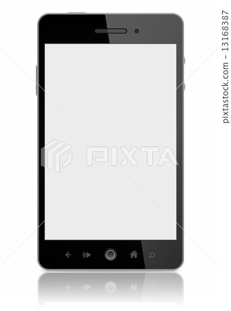 Smart Phone With Blank Screen Isolated Smart Phone With Blank Screen Isolated 13168387