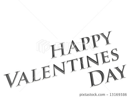 Three-dimensional inscription Happy Valentines Day Three-dimensional inscription Happy Valentines Day 13169386