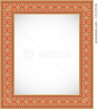 Vertical frame with an ornament - Ukrainian style Vertical frame with an ornament - Ukrainian style 13172538