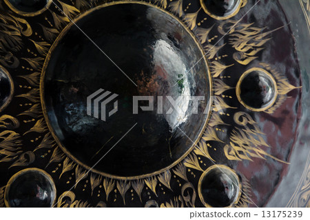 big gong in temple  13175239