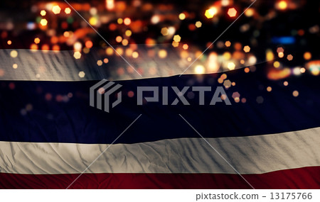 Thailand National Flag Light Night Bokeh Abstract Background Thailand National Flag Light Night Bokeh Abstract Background 13175766