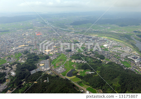 Aerial photograph of Okayama prefecture general corporate city Aerial photograph of Okayama prefecture general corporate city 13175807