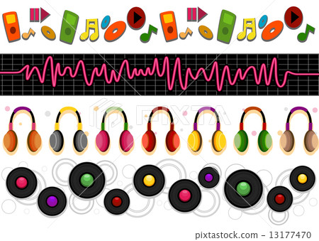Music Borders - Stock Illustration [13177470] - PIXTA
