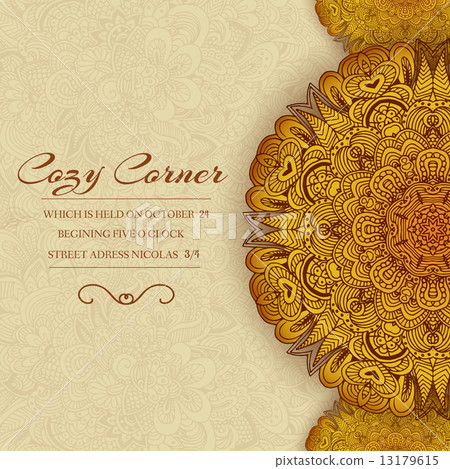 Hand drawn abstract background ornament illustration concept. Ve Hand drawn abstract background ornament illustration concept. Ve 13179615