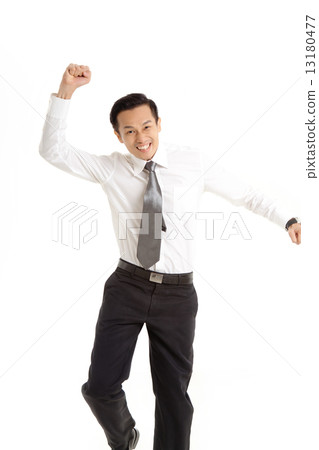 Asian Man in Business Attire on White Background Asian Man in Business Attire on White Background 13180477