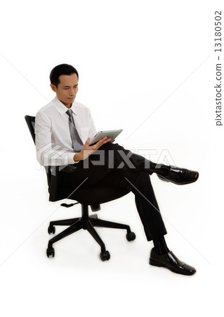 Asian Man in Business Attire on White Background Asian Man in Business Attire on White Background 13180502