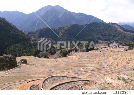 "One hundred rice terraced rice fields in Japan" January scenery of Maruyama Senjita "One hundred rice terraced rice fields in Japan" January scenery of Maruyama Senjita 13180564