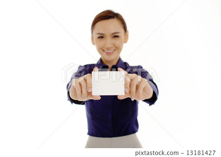 Asian Female Business woman on White Background Asian Female Business woman on White Background 13181427