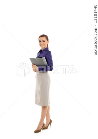 Asian Female Business woman on White Background Asian Female Business woman on White Background 13181440