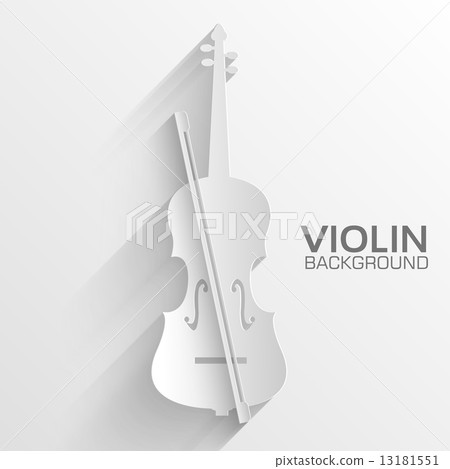 paper violin vector background concept. Illustration tamplate fo paper violin vector background concept. Illustration tamplate fo 13181551