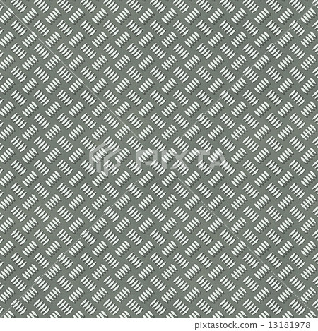 Illustration of the seamless silver metal plate with rib pattern. 13181978