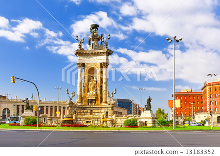 View in Barcelona on Placa De Espanya.( Square of Spain) 13183352