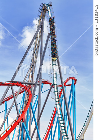Roller Coaster in amusement  park. 13183415