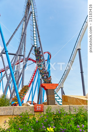 Roller Coaster in amusement  park. 13183416