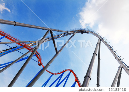 Roller Coaster in amusement  park. 13183418