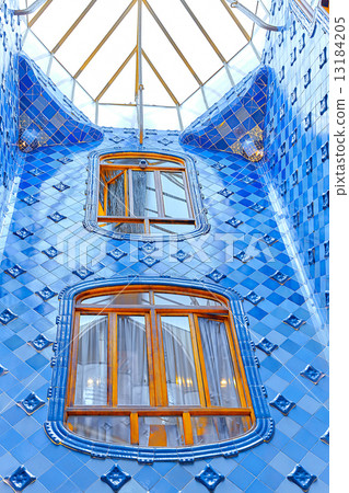 Interior and inner chambers Gaudi's creation-house Casa Batlo. Interior and inner chambers Gaudi's creation-house Casa Batlo. 13184205