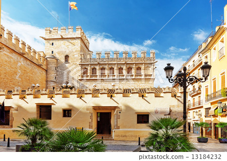 Historical place- Silk Exchange of Valencia.Spain. 13184232