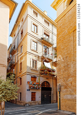 Cityscape historical places  of Valencia - city in Spain. 13184234