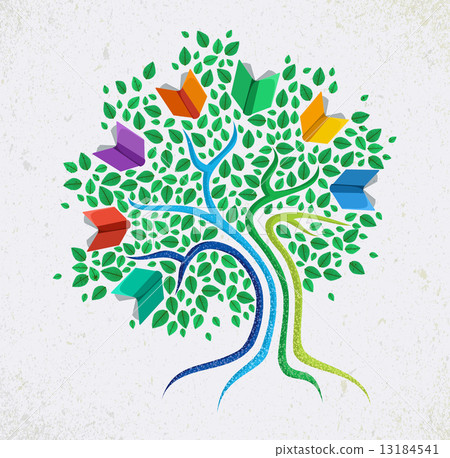 Education abstract concept tree book 13184541
