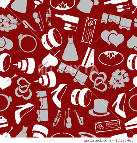 wedding red seamless pattern eps10 wedding red seamless pattern eps10 13185463