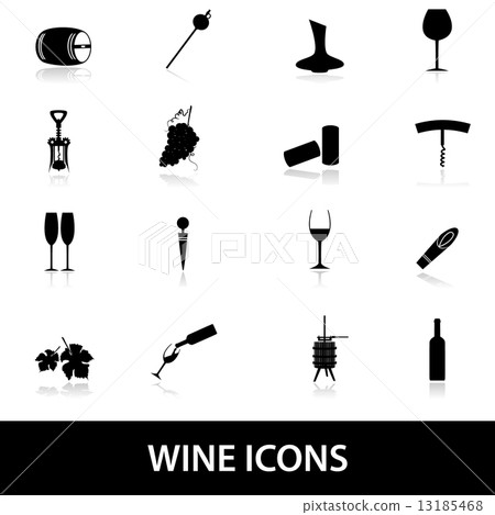 wine icons eps10 wine icons eps10 13185468