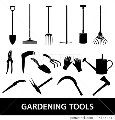 gardening tools icons eps10 13185474