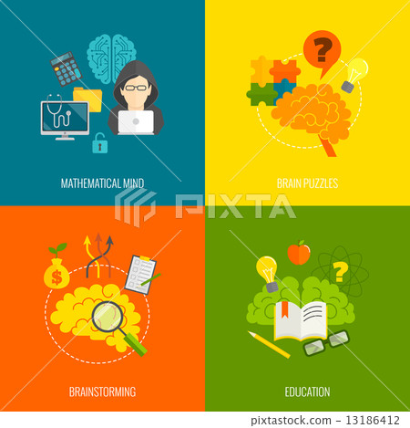 Brain icons flat Brain icons flat 13186412