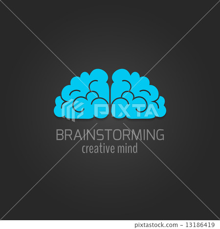 Human brain icon flat - Stock Illustration [13186419] - PIXTA