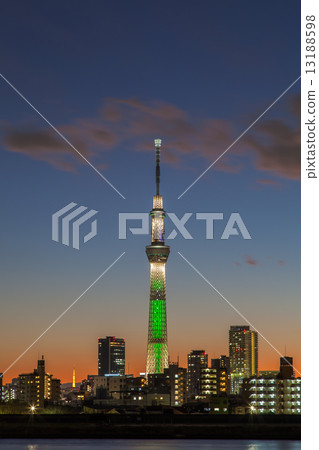 Tokyo Sky Tree at dusk 13188598