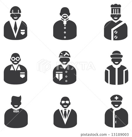 people icons and profession icons 13189003