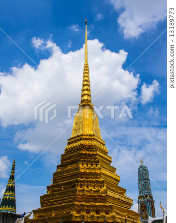 Pagoda on blue sky Pagoda on blue sky 13189773