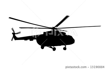 Helicopter silhouette Helicopter silhouette 13190884