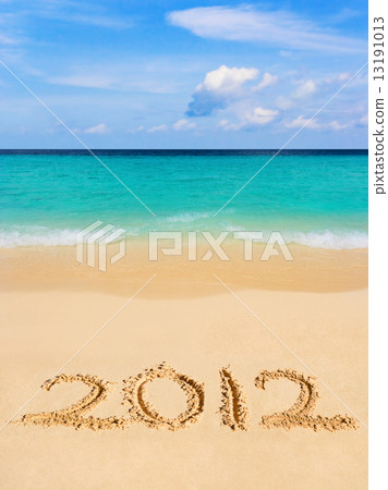 Numbers 2012 on beach Numbers 2012 on beach 13191013