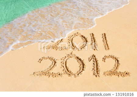 Numbers 2012 on beach Numbers 2012 on beach 13191016