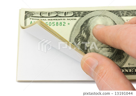 Hand and wad of paper 13191044