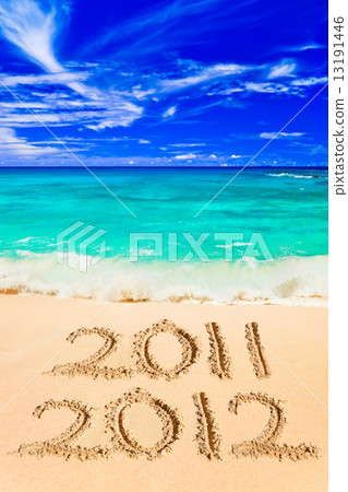 Numbers 2012 on beach Numbers 2012 on beach 13191446
