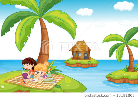 Three islands in the ocean Three islands in the ocean 13191805
