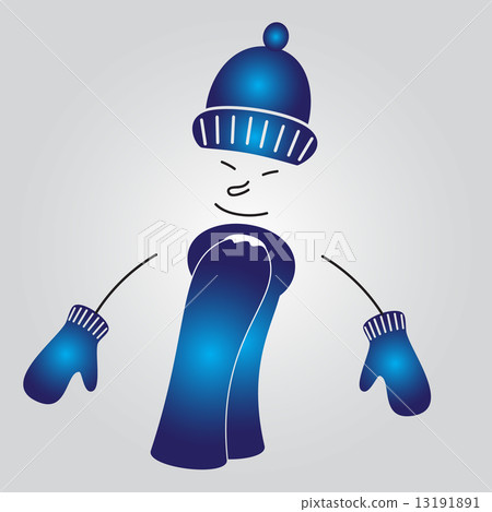 cap, gloves, scarf icons eps10 13191891