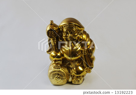 Stock Photo: the god of wealth, daikokuten, figurines