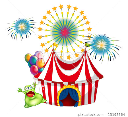 A happy monster outside the carnival A happy monster outside the carnival 13192364