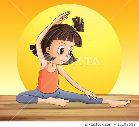 A young lady doing yoga A young lady doing yoga 13192592