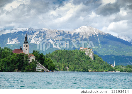Panoramic view of Lake Bled Panoramic view of Lake Bled 13193414