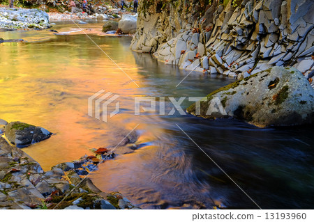 Kinu autumn water surface 13193960