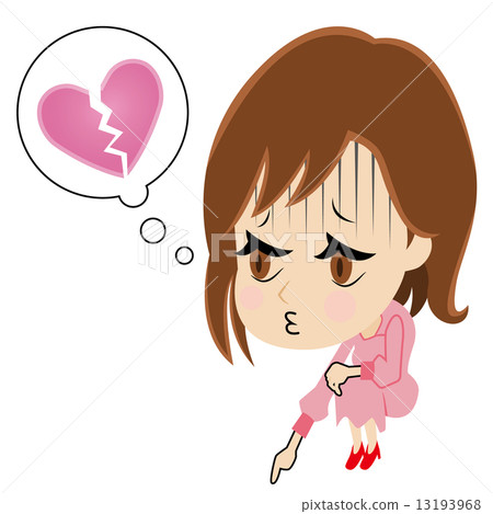 一個女人擺弄著破碎的心 一個女人擺弄著破碎的心 13193968