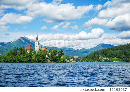Panoramic view of  Lake Bled 13193987