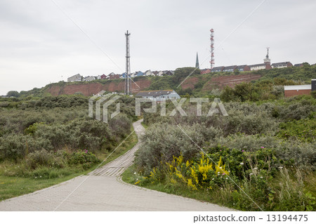 Red sedimentary rock cliffs at Helgoland Island (Germany) Red sedimentary rock cliffs at Helgoland Island (Germany) 13194475