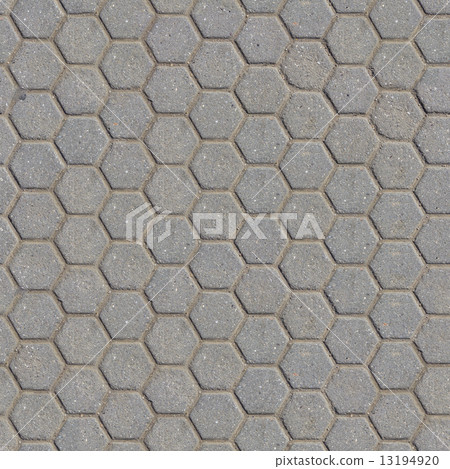 Grey Figured Pavement with Honeycombs. 13194920