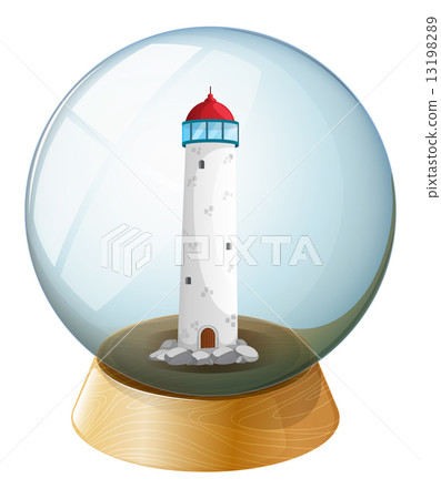 A crystal ball with a tower inside A crystal ball with a tower inside 13198289